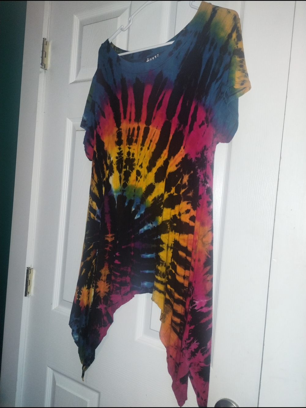 Rainbow Tie-Dye Tunic Top